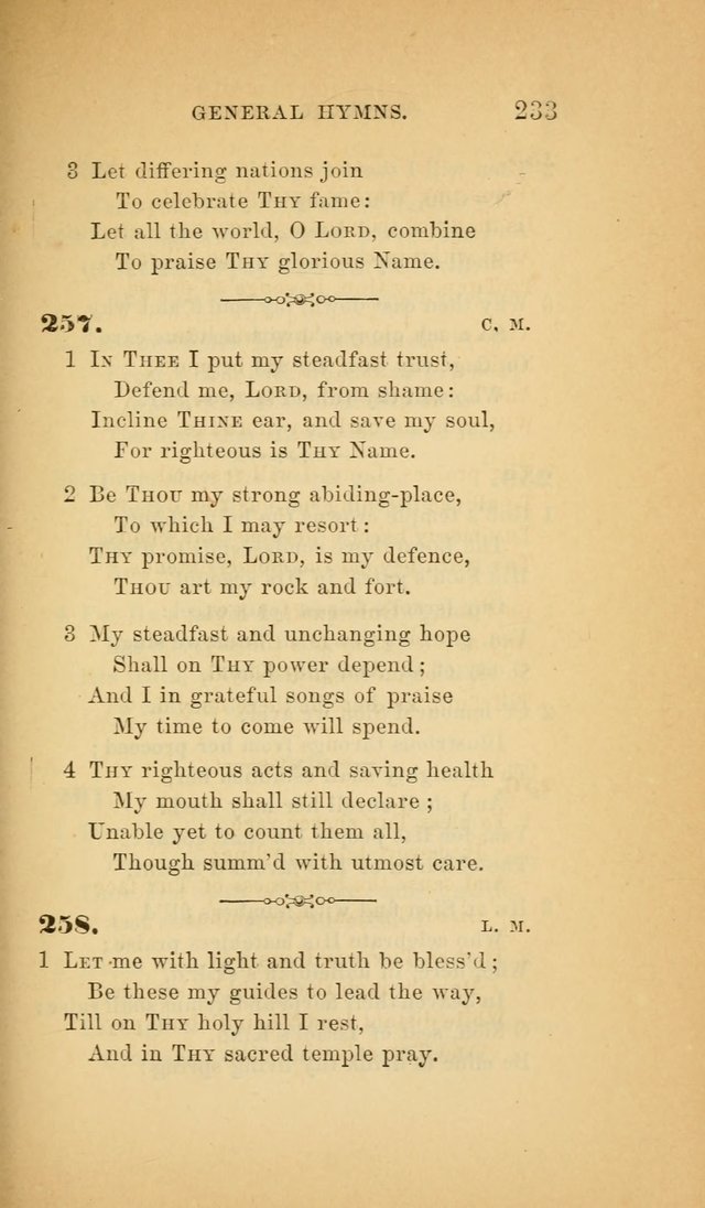 The Church Hymnal: a collection of hymns from the Prayer book hymnal, Additional hymns, and Hymns ancient and modern, and Hymns for church and home. For use in Churches where licensed by the Bishop page 233