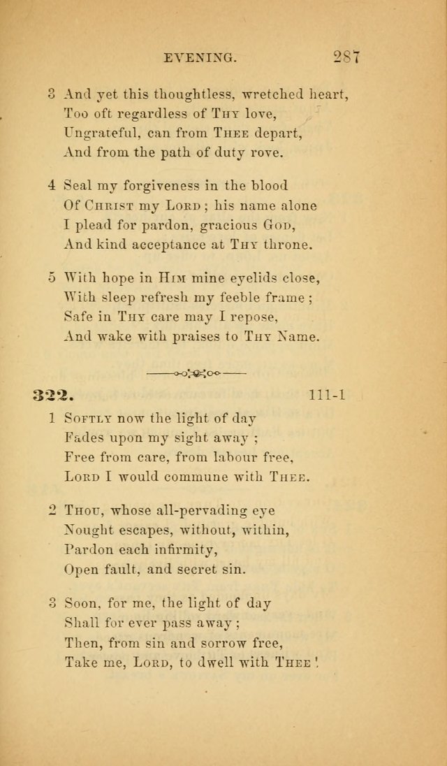 The Church Hymnal: a collection of hymns from the Prayer book hymnal, Additional hymns, and Hymns ancient and modern, and Hymns for church and home. For use in Churches where licensed by the Bishop page 287