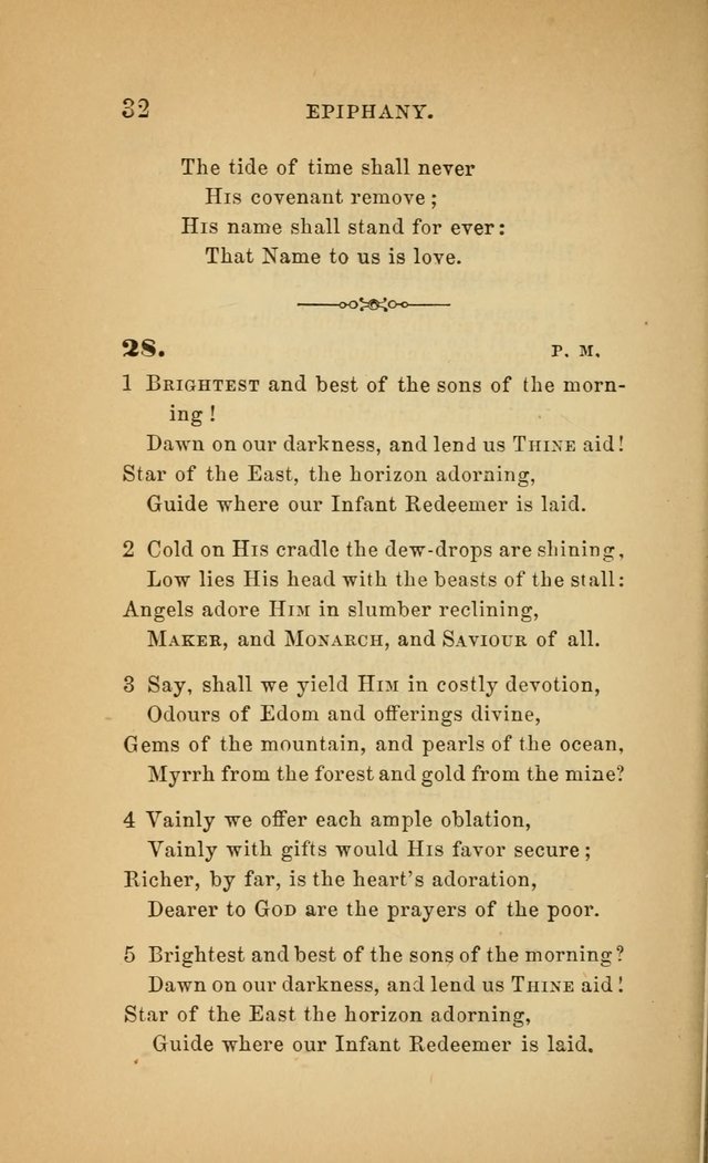 The Church Hymnal: a collection of hymns from the Prayer book hymnal, Additional hymns, and Hymns ancient and modern, and Hymns for church and home. For use in Churches where licensed by the Bishop page 32