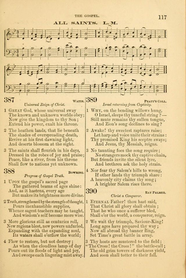 Church Harmonies: a collection of hymns and tunes for the use of Congregations page 117