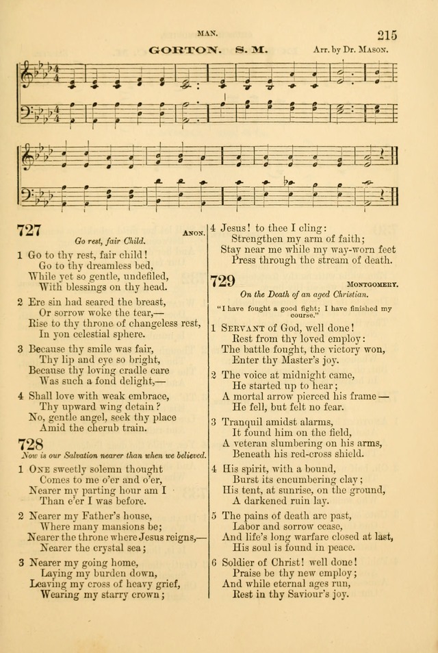 Church Harmonies: a collection of hymns and tunes for the use of Congregations page 215