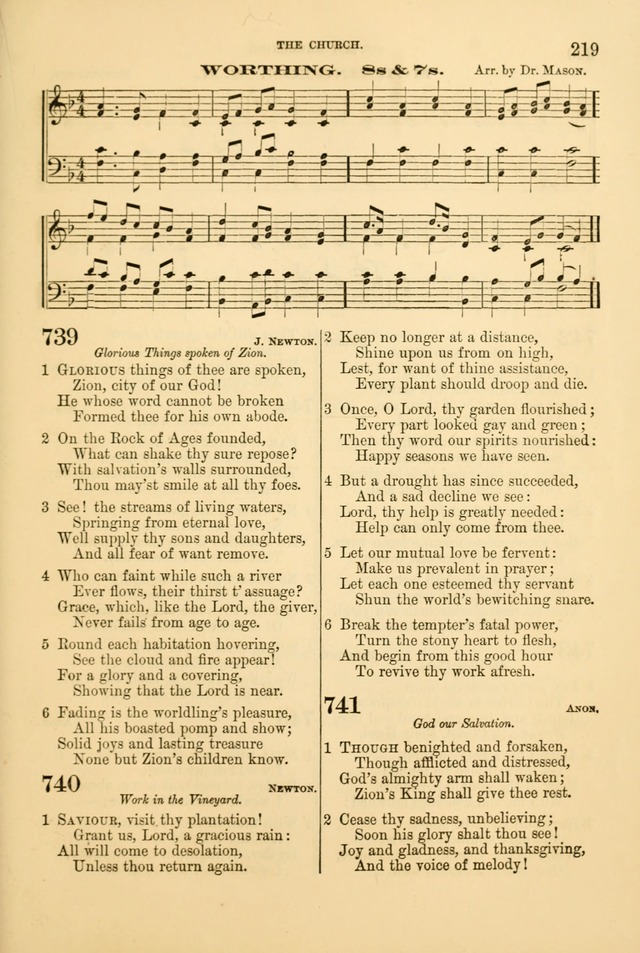 Church Harmonies: a collection of hymns and tunes for the use of Congregations page 219