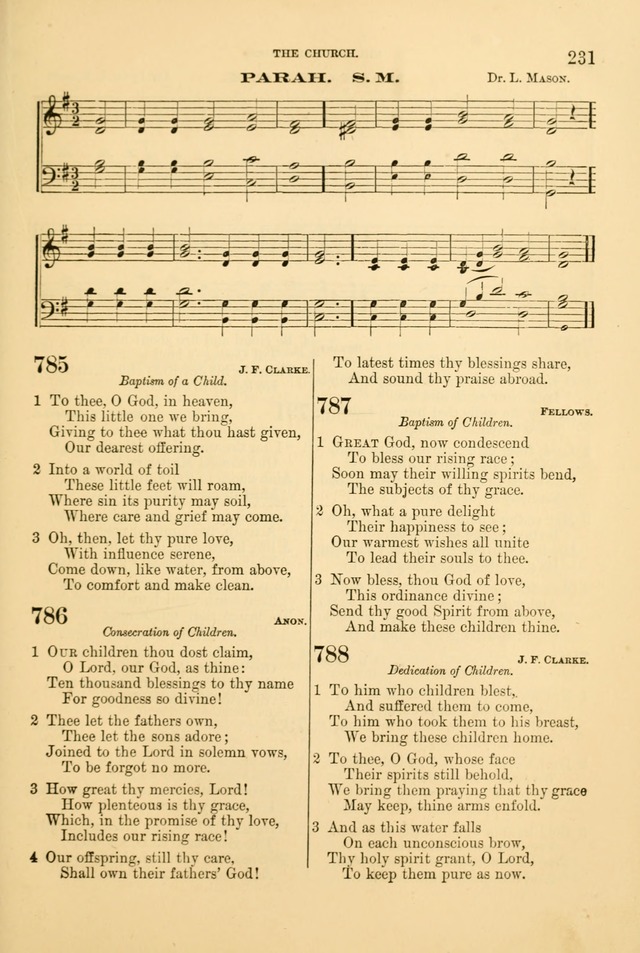 Church Harmonies: a collection of hymns and tunes for the use of Congregations page 231