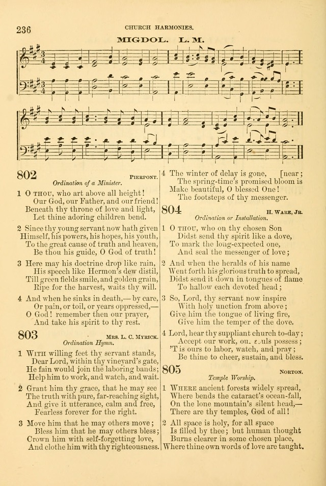 Church Harmonies: a collection of hymns and tunes for the use of Congregations page 236