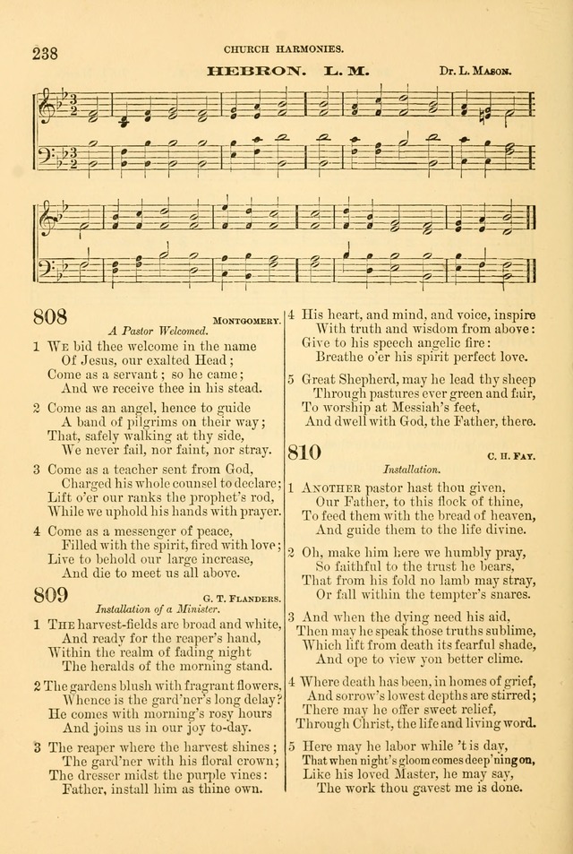 Church Harmonies: a collection of hymns and tunes for the use of Congregations page 238