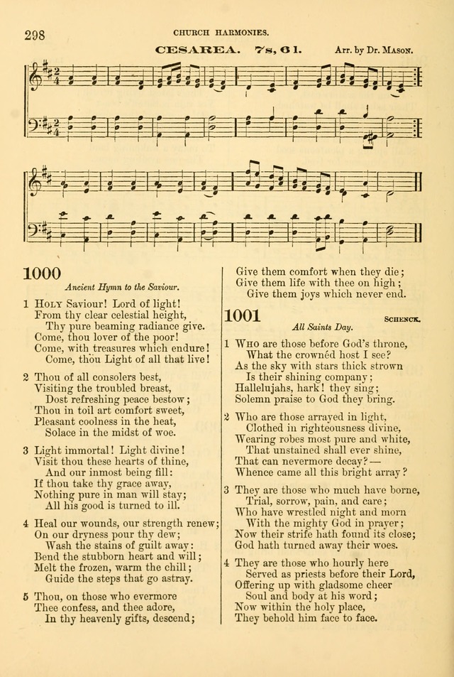 Church Harmonies: a collection of hymns and tunes for the use of Congregations page 298