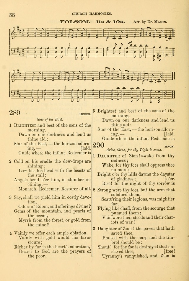 Church Harmonies: a collection of hymns and tunes for the use of Congregations page 88