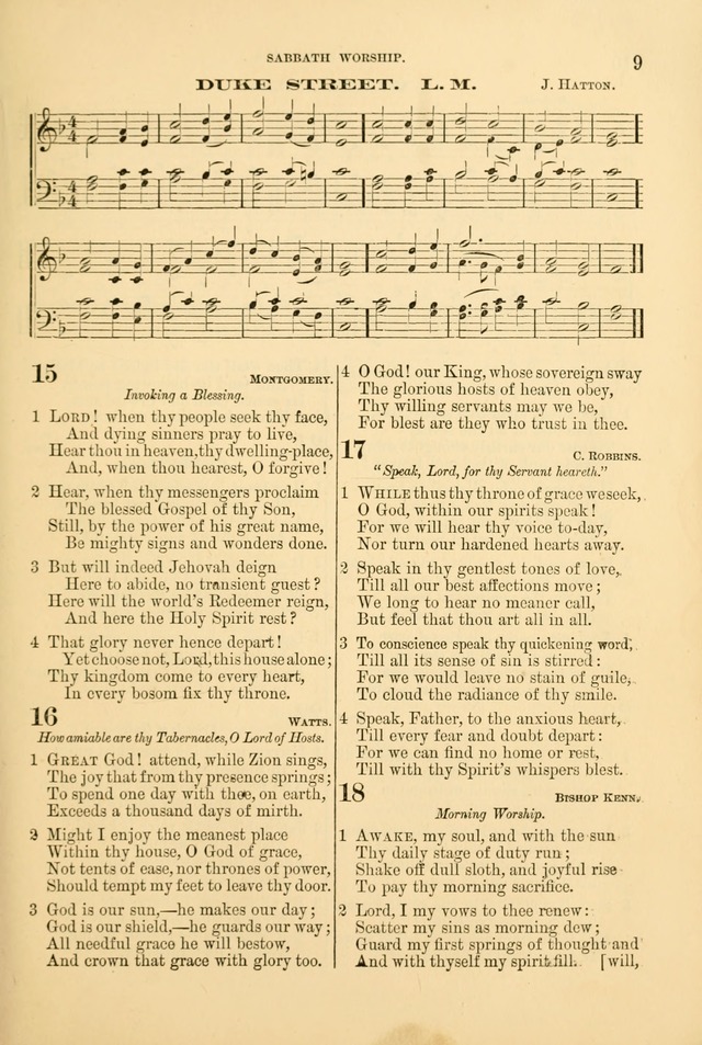Church Harmonies: a collection of hymns and tunes for the use of Congregations page 9