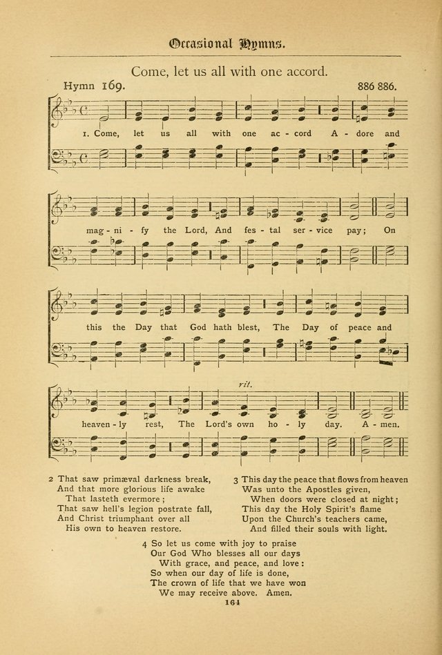 The Catholic Hymnal: containing hymns for congregational and home use, and the vesper psalms, the office of compline, the litanies, hymns at benediction, etc. page 164