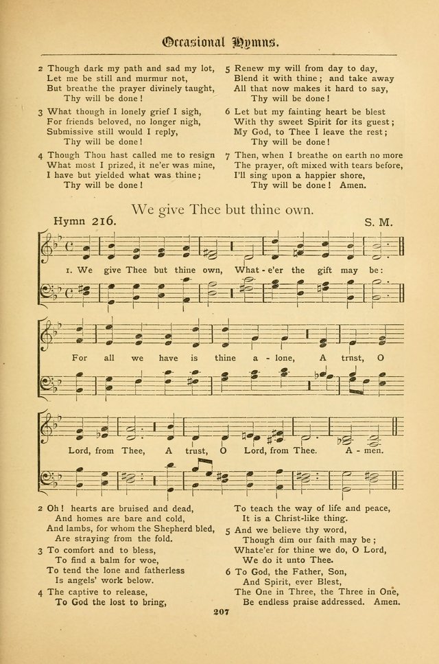 The Catholic Hymnal: containing hymns for congregational and home use, and the vesper psalms, the office of compline, the litanies, hymns at benediction, etc. page 207