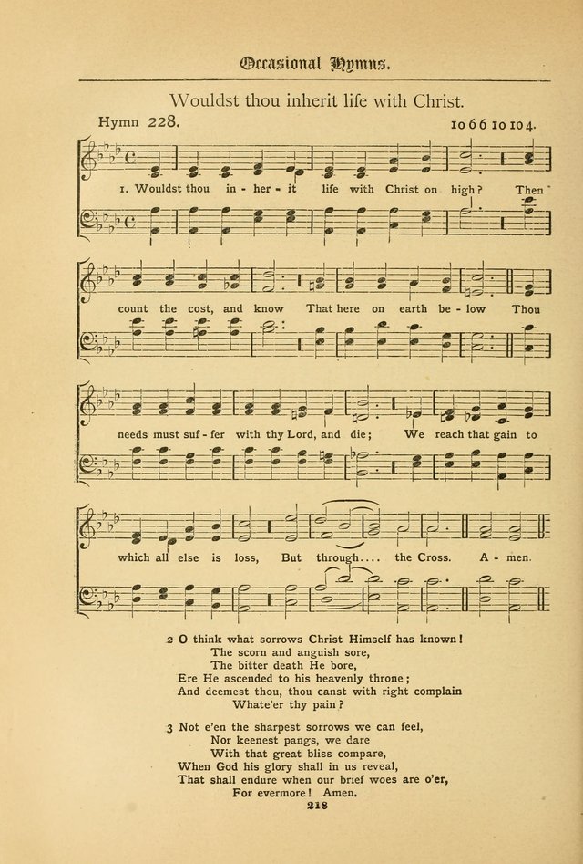 The Catholic Hymnal: containing hymns for congregational and home use, and the vesper psalms, the office of compline, the litanies, hymns at benediction, etc. page 218