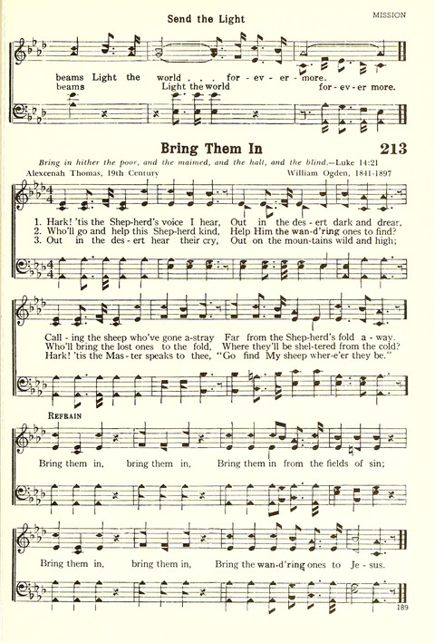Christian Hymnal (Rev. ed.) page 181