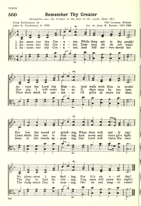 Christian Hymnal (Rev. ed.) page 498