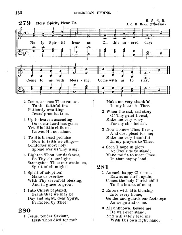 Christian Hymns: for church, school and home, with music page 148