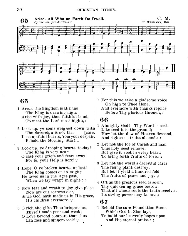 Christian Hymns: for church, school and home, with music page 28