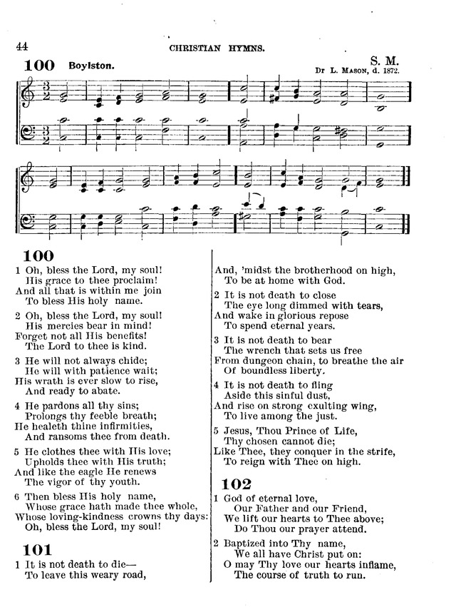 Christian Hymns: for church, school and home, with music page 42