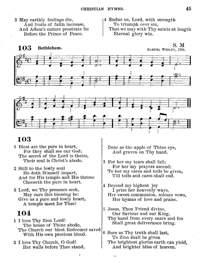 Christian Hymns: for church, school and home, with music page 43