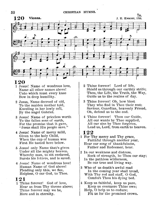 Christian Hymns: for church, school and home, with music page 50
