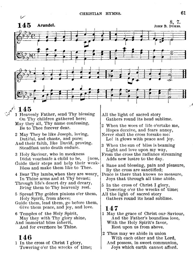Christian Hymns: for church, school and home, with music page 59