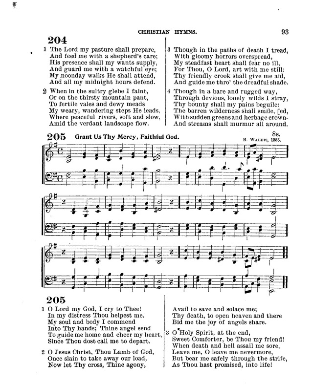 Christian Hymns: for church, school and home, with music page 91
