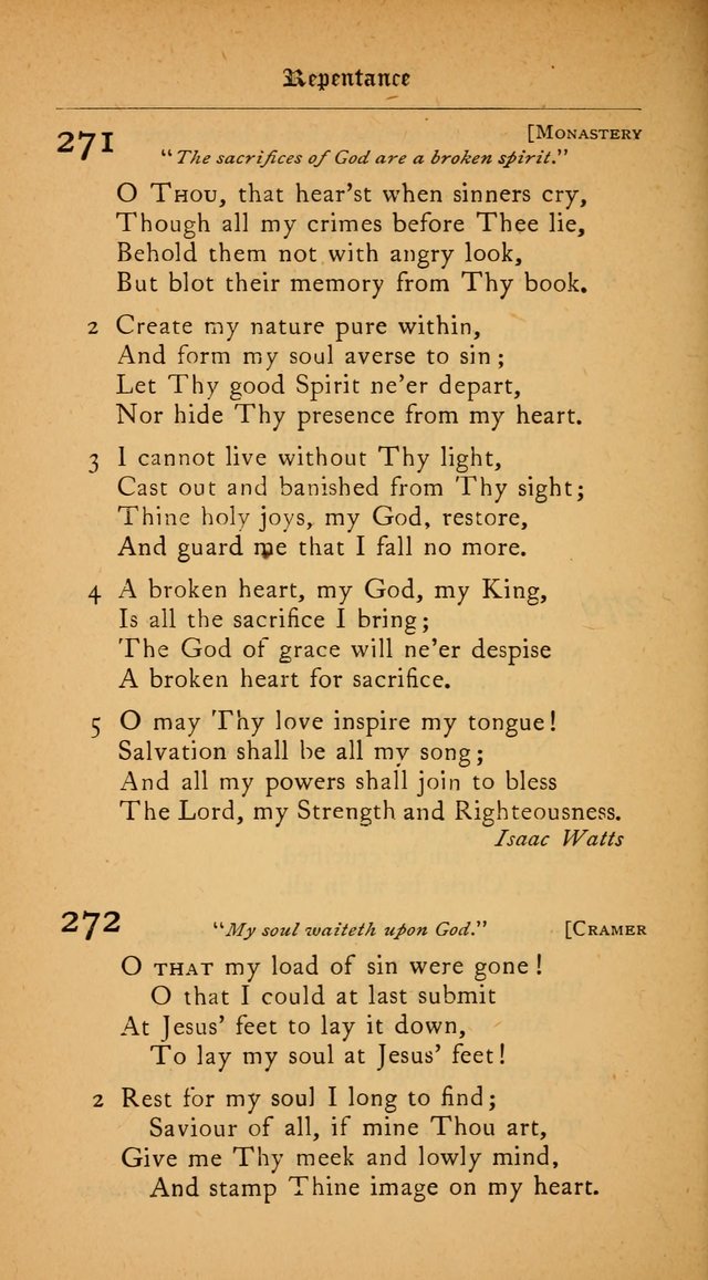 The College Hymnal: for divine service at Yale College in the Battell Chapel page 196