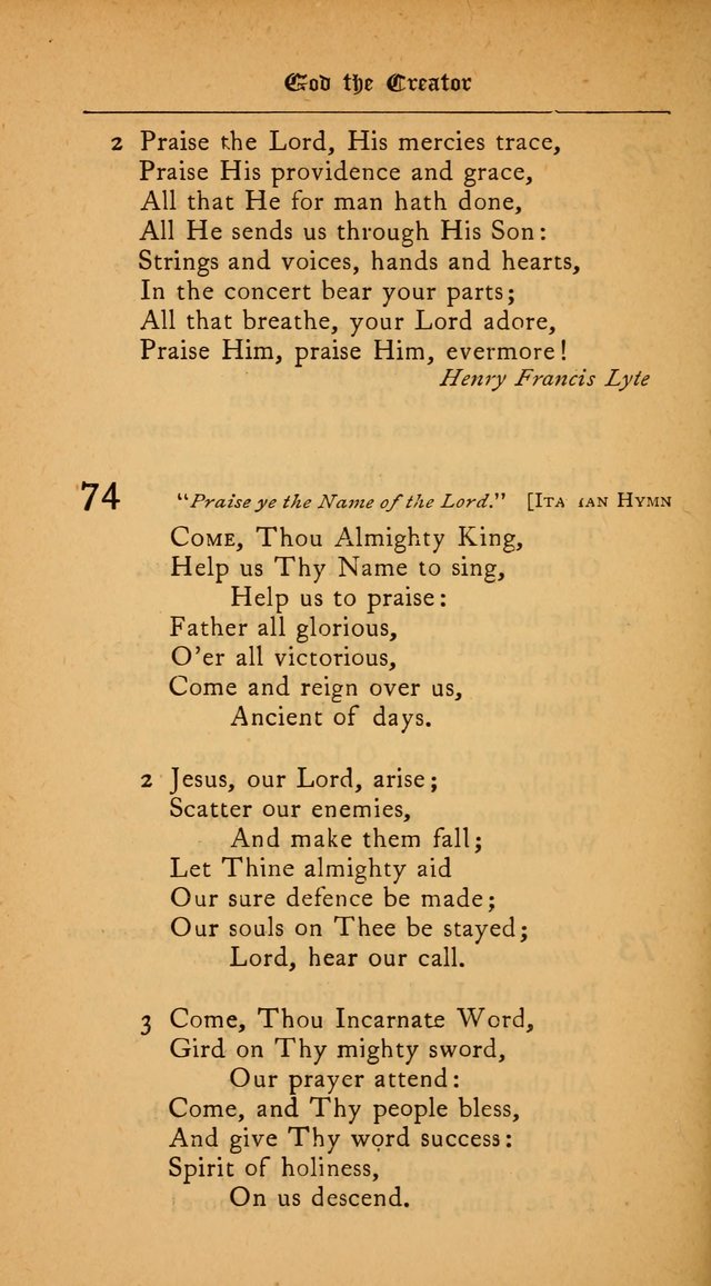 The College Hymnal: for divine service at Yale College in the Battell Chapel page 52