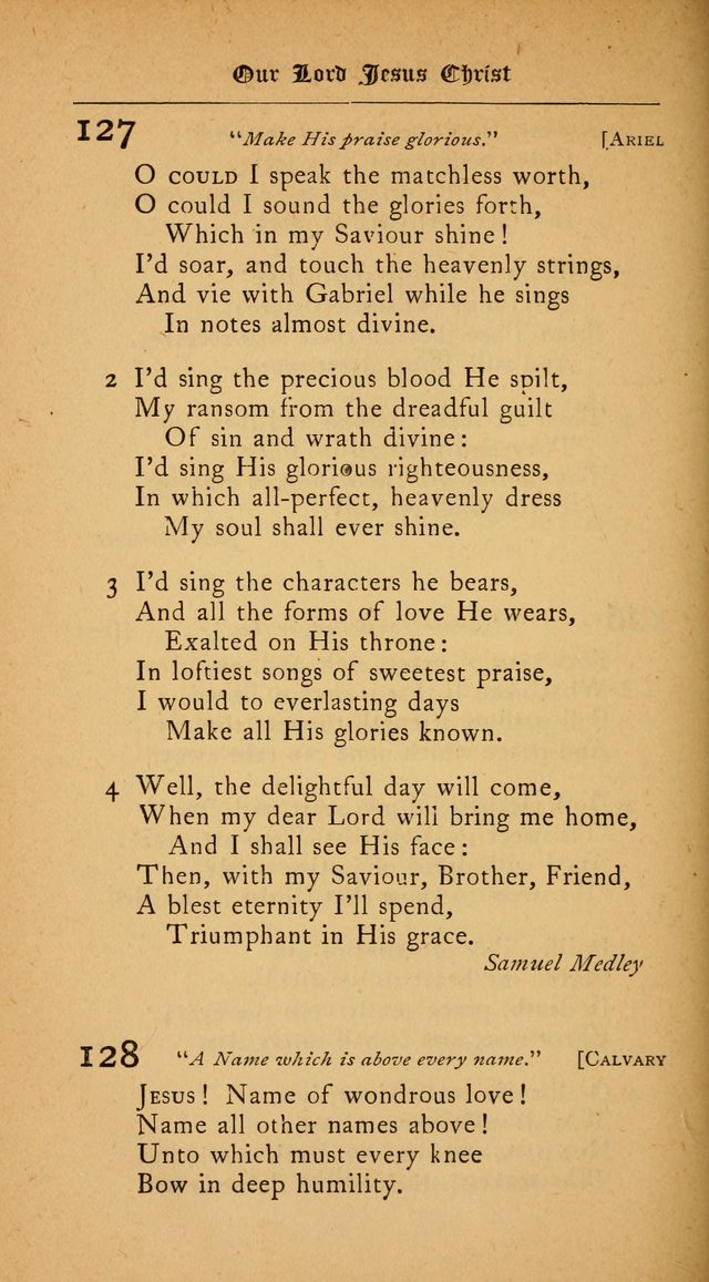 The College Hymnal: for divine service at Yale College in the Battell Chapel page 92