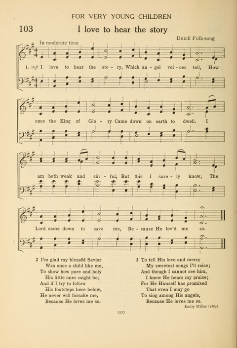 The Concord Hymnal: for Day School, Sunday School and Home page 100