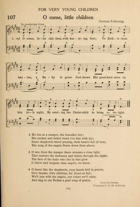 The Concord Hymnal: for Day School, Sunday School and Home page 103