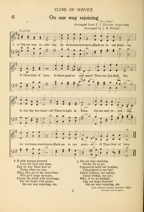 The Concord Hymnal: for Day School, Sunday School and Home page 6