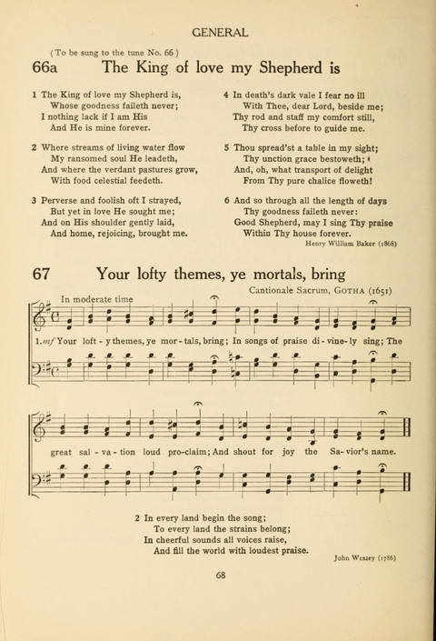 The Concord Hymnal: for Day School, Sunday School and Home page 68