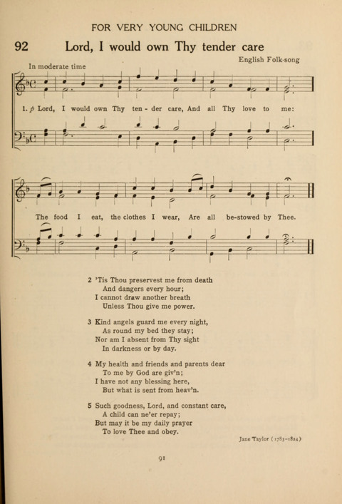 The Concord Hymnal: for Day School, Sunday School and Home page 91