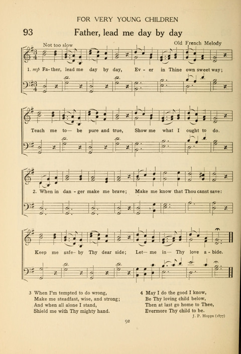 The Concord Hymnal: for Day School, Sunday School and Home page 92