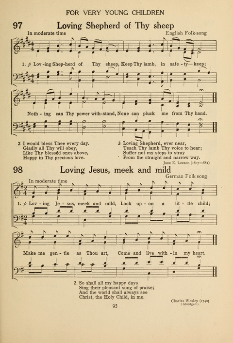 The Concord Hymnal: for Day School, Sunday School and Home page 95