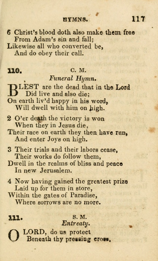 A Collection of Hymns, Designed for the Use of the Church of Christ page 118