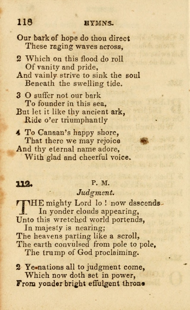 A Collection of Hymns, Designed for the Use of the Church of Christ page 119