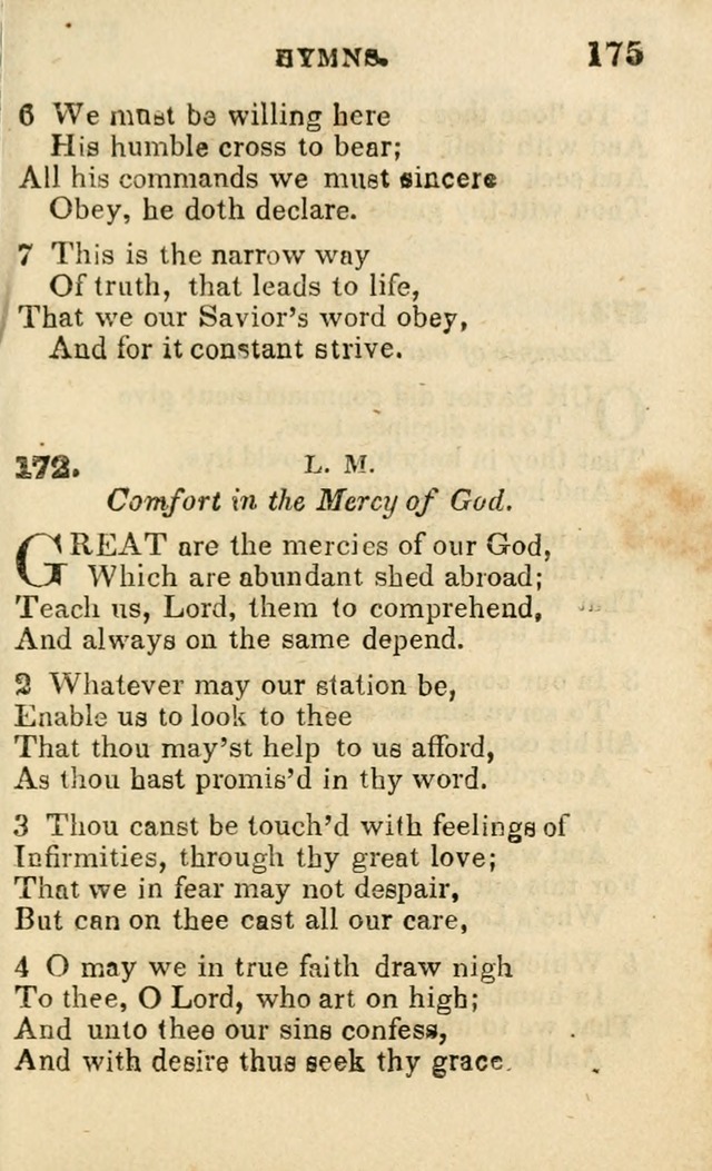 A Collection of Hymns, Designed for the Use of the Church of Christ page 176