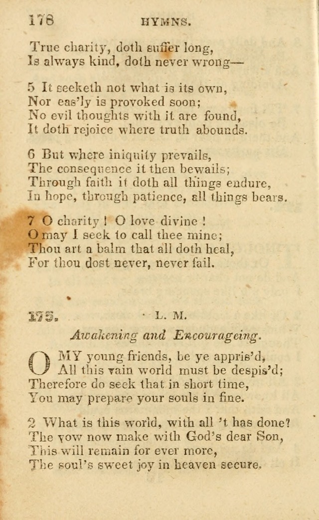 A Collection of Hymns, Designed for the Use of the Church of Christ page 179