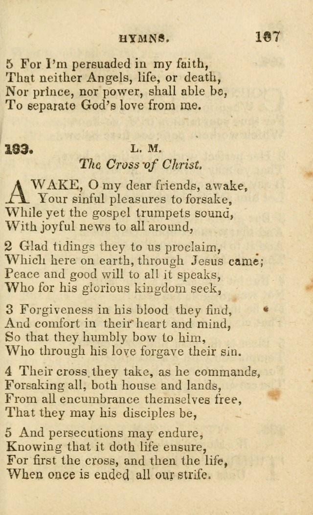 A Collection of Hymns, Designed for the Use of the Church of Christ page 188