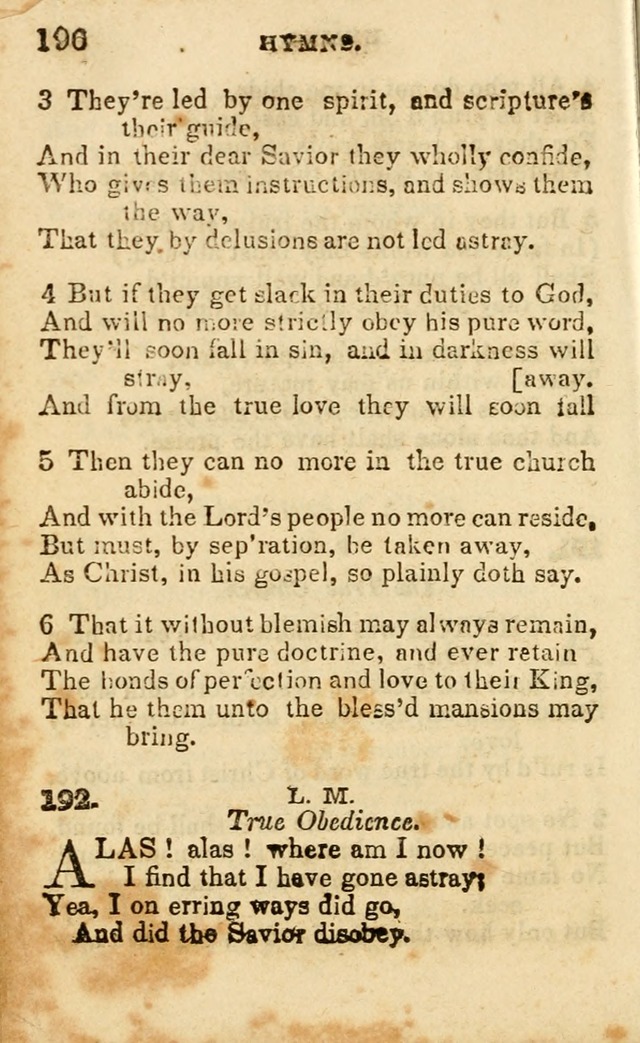 A Collection of Hymns, Designed for the Use of the Church of Christ page 197