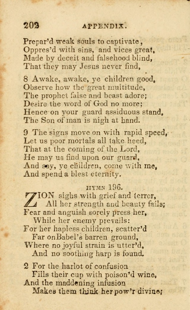 A Collection of Hymns, Designed for the Use of the Church of Christ page 203