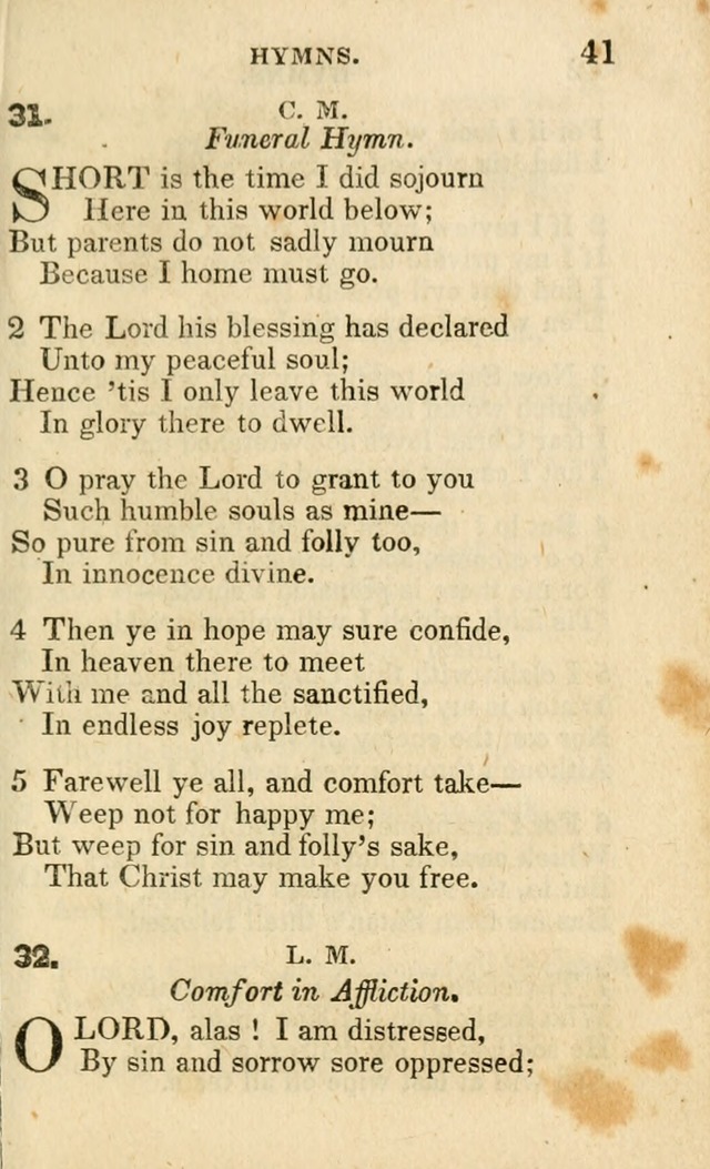 A Collection of Hymns, Designed for the Use of the Church of Christ page 42