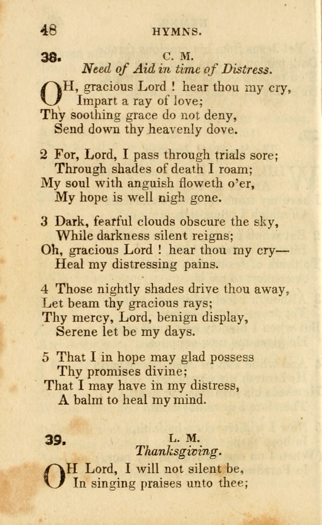 A Collection of Hymns, Designed for the Use of the Church of Christ page 49