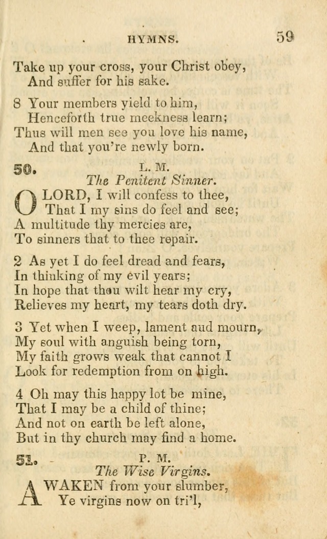 A Collection of Hymns, Designed for the Use of the Church of Christ page 60