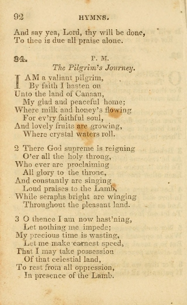 A Collection of Hymns, Designed for the Use of the Church of Christ page 93