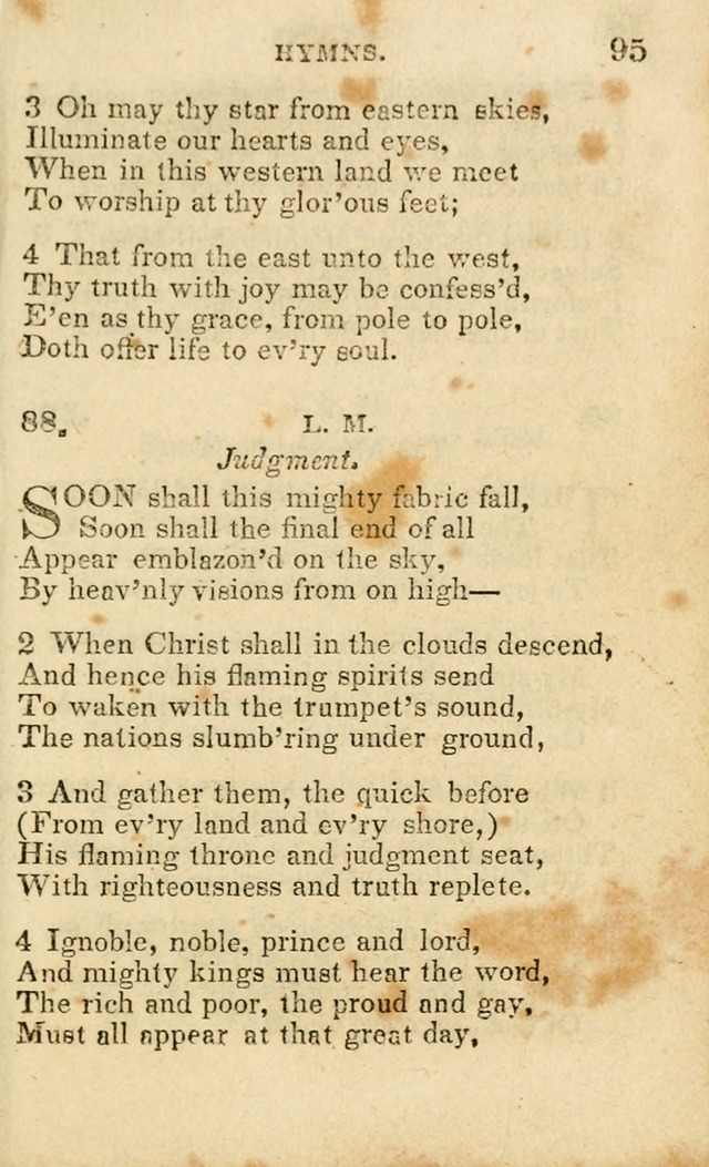 A Collection of Hymns, Designed for the Use of the Church of Christ page 96