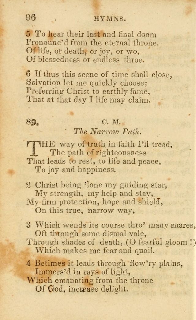 A Collection of Hymns, Designed for the Use of the Church of Christ page 97
