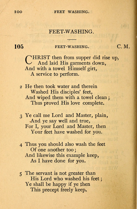 Collection of Hymns: designed for the use of the Cchurch of Christ by the Reformed Mennonite Church page 100