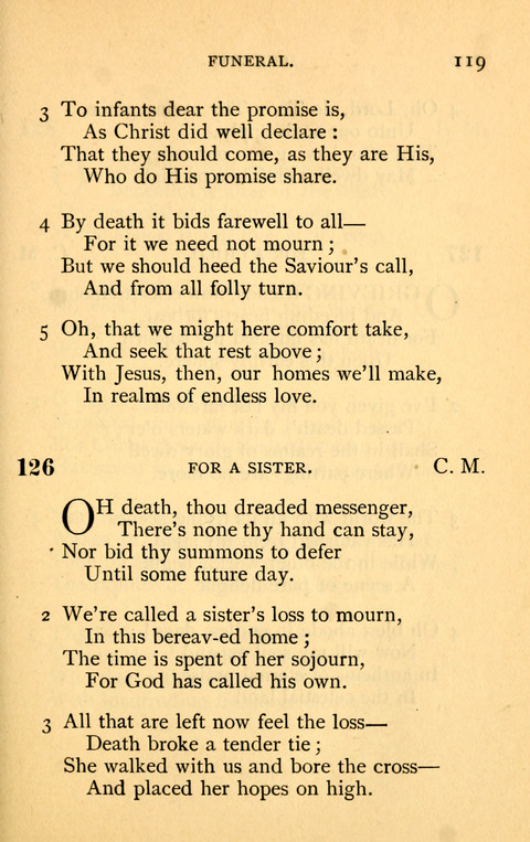 Collection of Hymns: designed for the use of the Cchurch of Christ by the Reformed Mennonite Church page 119