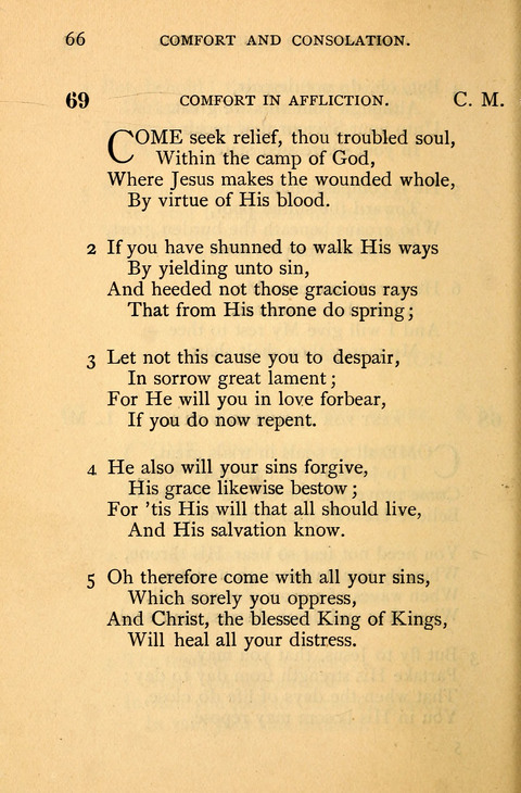Collection of Hymns: designed for the use of the Cchurch of Christ by the Reformed Mennonite Church page 66